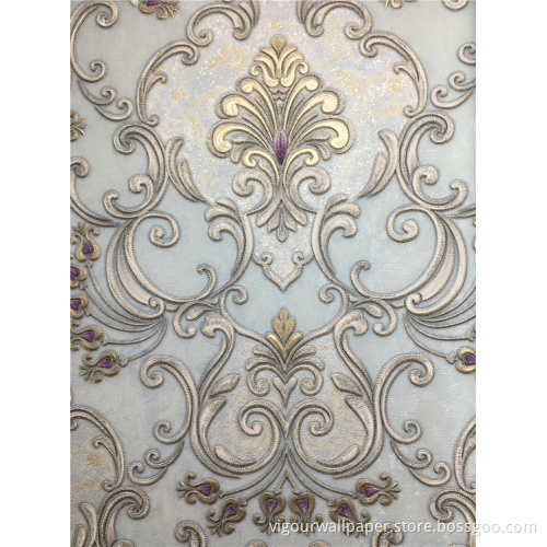 Damacus Deep Emboss Wallpaper for Home decor Wallcovering